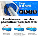 Aquabuddy Pool Cover 500 Micron 10.5x4.2m Silver Swimming Pool Solar Blanket 5.5m Roller-4