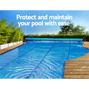 Aquabuddy Pool Cover Roller 5.5m Adjustable Swimming Pool Solar Blanket Reel Blue-4