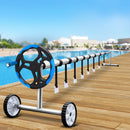Aquabuddy Pool Cover Roller 5.5m Adjustable Swimming Pool Solar Blanket Reel Blue-7