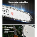 Giantz Pole 4 Stroke Chainsaw Petrol Tree Pruner Long Reach Saw 12 Inch Bar-4