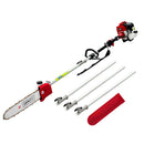 Giantz Pole Chainsaw 2 Stroke Petrol Tree Pruner Long Reach Saw 12 Inch Bar-1