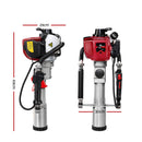 Giantz Petrol Post Driver 38CC 4-Stroke Rammer Pile Star Picket Fence Hole Drive Red-2