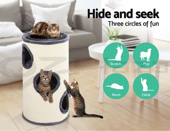 i.Pet Cat Tree 70cm Scratching Post Tower Scratcher Trees Wood Condo House Toys