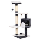 i.Pet Cat Tree 112cm Tower Scratching Post Scratcher Wood Condo House Furniture-1