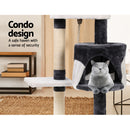 i.Pet Cat Tree 112cm Tower Scratching Post Scratcher Wood Condo House Furniture-7