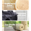 i.Pet Cat Tree 120cm Tower Scratching Post Scratcher Wood Condo House Bed Toys-4