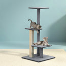 i.Pet Cat Tree 124cm Scratching Post Tower Scratcher Trees Wood Condo Board-8