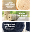 i.Pet Cat Tree 244cm Tower Scratching Post Scratcher Trees Condo House Grey-7