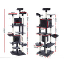 i.Pet Cat Tree 203cm Tower Scratching Post Scratcher Condo Trees House Bed Grey-2