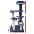 i.Pet Cat Tree 100cm Scratching Post Scratcher Tower Wood Condo House Trees Bed-2