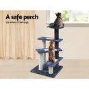 i.Pet Cat Tree 100cm Scratching Post Scratcher Tower Wood Condo House Trees Bed-6
