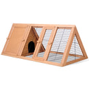 i.Pet Rabbit Hutch Chicken Coop 119cm x 51cm x 44cm Chicken Coop Large Run Wooden Cage Outdoor-3