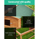 i.Pet Chicken Coop Rabbit Hutch 155cm x 49cm x 90cm Large Chicken Coop Wooden Run Cage House Outdoor-4