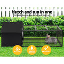 i.Pet Rabbit Cage Hutch 162x60cm Enclosure Metal-4