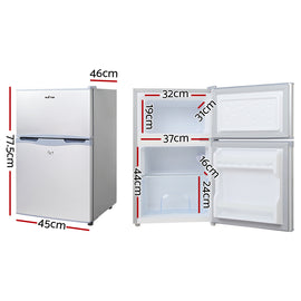 Glacio 65L Portable Fridge Freezer Bar Upright 12V/24V/240V Camping Caravan - 0
