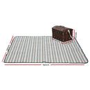 Alfresco 4 Person Picnic Basket Set Insulated Storage Blanket-2