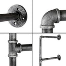 Artiss Floating DIY Pipe Shelf Metal Brackets Set of 2-5