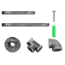 Artiss Floating DIY Pipe Shelf Metal Brackets Set of 2-6
