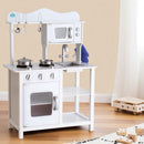 Keezi Kids Kitchen Play Set Wooden Pretend Toys Cooking Children Cookware Food-8