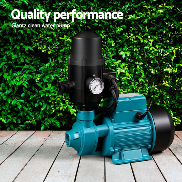 Giantz Auto Peripheral Pump Clean Water Garden Farm Rain Tank Irrigation QB80