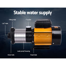 Giantz Garden Water Pump High Pressure 2500W Max 6-Stage Tank Irrigation Transfer Booster Yellow-3