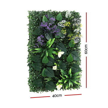 Gardeon 4PCS Artificial Plant Wall Panels 40X60CM Boxwood Panel Hedge Grass Backdrop Backyard Green Decor - 0