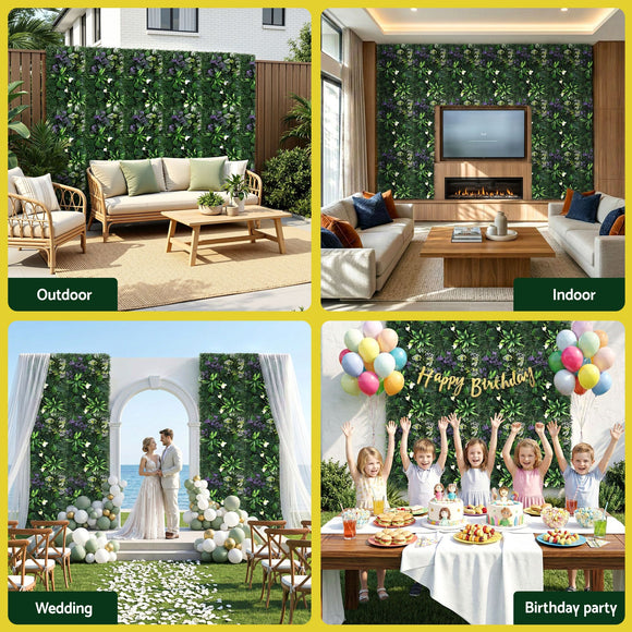 Gardeon 4PCS Artificial Plant Wall Panels 40X60CM Boxwood Panel Hedge Grass Backdrop Backyard Green Decor