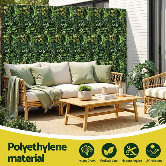 Gardeon 4PCS Artificial Plant Wall Panels 40X60CM Boxwood Panel Backyard Hedge Grass Backdrop Green Decor