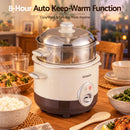 Devanti 3L Rice Cooker Small 6 Cup Multi Cooker with Steamer-8