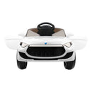 Rigo Kids Electric Ride On Car Cars Music Headlight Remote Control 12V White-3