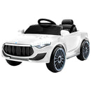 Rigo Kids Electric Ride On Car Cars Music Headlight Remote Control 12V White-1