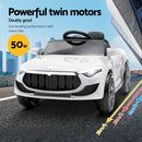 Rigo Kids Electric Ride On Car Cars Music Headlight Remote Control 12V White-4