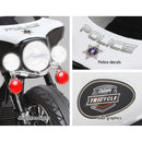 Rigo Kids Ride On Motorbike Motorcycle Toys Black White-5