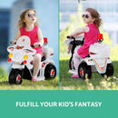Rigo Kids Ride On Motorbike Motorcycle Car Toys White-3