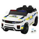 Rigo Kids Electric Ride On Patrol Police Car Horn Music Remote White-1