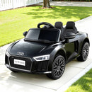 Kids Ride On Car Audi R8 Licensed Sports Electric Toy Cars Black-1