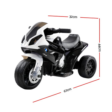 Kids Ride On Car Electric Ride On Cars Motorcycle Motorbike BMW Licensed S1000RR Black - 0