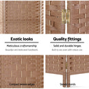 Artiss 8 Panel Room Divider Screen Privacy Timber Foldable Dividers Stand Natural-3