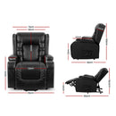 Artiss Recliner Chair Lift Assist Heated Massage Chair Leather Rukwa-3