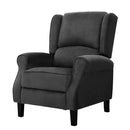 Artiss Recliner Chair Adjustable Sofa Lounge Soft Suede Armchair Couch Charcoal-7