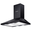 Devanti 600mm Range Hood 60cm Rangehood Black-7