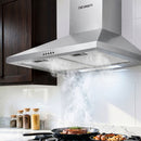 Devanti 600mm Range Hood 60cm Rangehood Stainless Steel-1