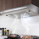 Devanti 600mm Range Hood 60cm Rangehood Stainless Steel-1
