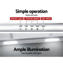 Devanti 900mm Range Hood 90cm Rangehood Stainless Steel-6