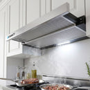 Devanti 600mm Range Hood 60cm Slide out Rangehood Stainless Steel-1