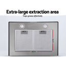 Devanti 900mm Range Hood 90cm Rangehood Glass Canopy-4