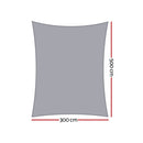 Instahut Waterproof Shade Sail Shade cloth 220GSM Canopy 3x5m-2