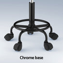 Artiss Salon Stool Square Swivel Chair Black-6