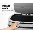 Devanti 50L Motion Sensor Bin Rubbish Automatic Silver-4