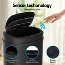 Devanti 50L Sensor Bin Motion Rubbish Automatic Black-5